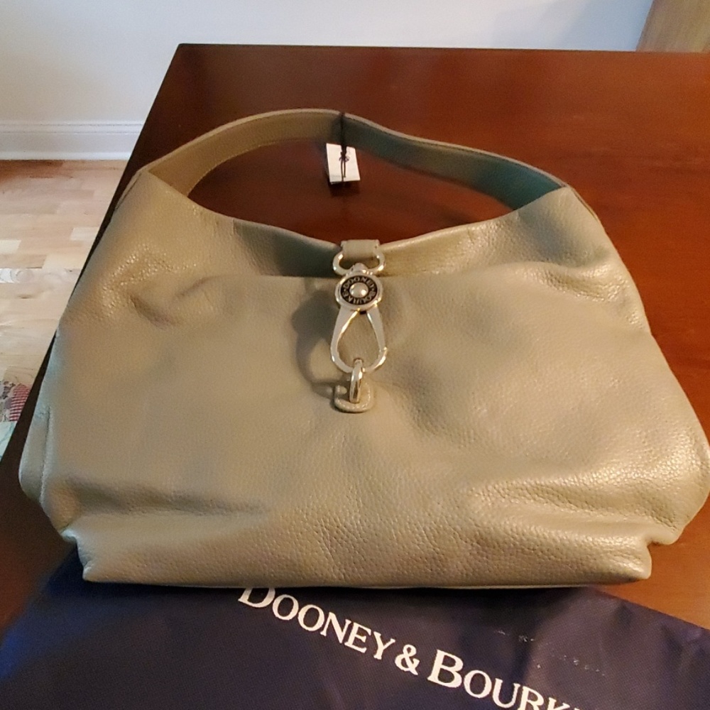 NWT Dooney & Burke Logo Lock Shoulder Bag